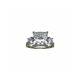 14K White Gold 4CTW Lab Created Diamond Princess Cut 3-Stone Ring