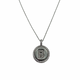 .925 Sterling Silver Micro Pavé Initial Pendant Necklace (Letter B) Necklace with a pendant featuring the letter 'B' on a white background
