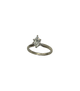 Diamond ring on a white background