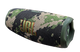 Camouflage-patterned JBL speaker on a white background