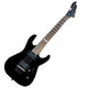 ESP LTD M-17 7-String Electric Guitar - Gloss Black electric guitar on a wooden floor