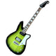 Reverend Warhawk DAW Electric Guitar Green electric guitar on a white background