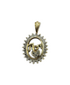 10K Yellow Gold Framed Diamond Accented MOM Pendant