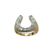 14K Yellow/White Gold 1/2CTW Diamond Horseshoe Ring