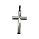 .925 Sterling Silver cross pendant on a white background