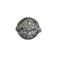 14K White Gold 1/2CTW Diamond Milgrain Openwork Art Deco Cluster Ring
