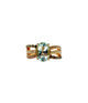 EFFY 14K Rose Gold Aquamarine & 1/2CTW Diamond Crossover Ring