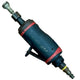 MAC TOOLS 1/4" Collet 0.5 HP Pneumatic Premium Straight Air Die Grinder (AG525S) Black and red pneumatic tool on a textured surface