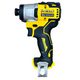 DeWalt XTREME 12V MAX 1/4" Brushless Cordless Impact Driver w/ Charger (DCF801) DeWalt cordless drill driver on a white background