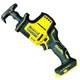 DeWalt ATOMIC 20V MAX Brushless Cordless One-Handed Reciprocating Saw (DCS369) DeWalt power tool on a wooden surface