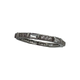 .925 Sterling Silver Alternating Bar Round & Baguette CZ Band