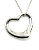 Tiffany & Co. .925 Sterling Silver Elsa Peretti Open Heart Pendant Necklace