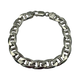.925 Sterling Silver 26.5G 9MM Mariner Link Bracelet Silver chain bracelet on a white background