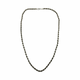 .925 Sterling Silver 43.3G 4MM Rope Chain Necklace Silver chain necklace on a white background