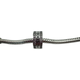 Pandora .925 Sterling Silver Sparkling Pandora Logo Channel Set CZ Clip Charm Black and silver charm on a white background