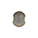 14K Yellow Gold 2.5CTW Lab Created Diamond Pavé Concave Ring