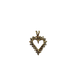 10K Yellow Gold 3/4CTW Diamond Framed Heart Pendant