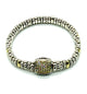 LAGOS .925 Sterling Silver and 18 Karat Gold Diamond CAVIAR Bracelet
