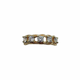 14K Yellow Gold 3/4CTW Lab Created Diamond Rope Border Ring