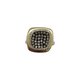 14K Yellow Gold 55PTW Champagne & White Diamond Pavé Cocktail Ring