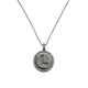 .925 Sterling Silver Micro Pavé Initial Pendant Necklace (Letter L) Necklace with a pendant featuring the letter 'L' on a white background