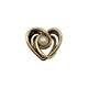 Pandora 14K Yellow Gold Openwork Swirling Heart Pearl Charm