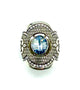 Brighton .925 Sterling Silver Love Padlock Swarovski Crystal Ring