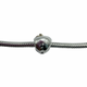 Pandora .925 Sterling Silver/14K Gold NYC Apple Charm Silver apple shaped charm with gold stem reads "NYC"