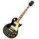 Epiphone Les Paul STANDARD Electric Guitar (No Strings) Black electric guitar with gold hardware on a white background