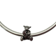 Pandora .925 Sterling Silver Disney Tigger (Winnie the Pooh) Charm silver animal holding flower charm on white background
