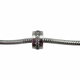 Pandora .925 Sterling Silver Shining Path CZ Clip Charm Silver metal bead with gemstones on a white background