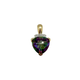 14K Yellow Gold Trillion Mystic Topaz & Diamond Pendant