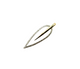 14K Yellow & White Gold 1/4CTW Diamond Cutout Leaf Pendant