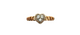10K Rose Gold 1/5CTW Diamond Illusion Heart Ring