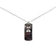 .925 Sterling Silver “Always In My Heart” Paw Print Tag Pendant Necklace