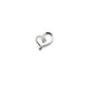 .925 Sterling Silver Diamond Heart Pendant Heart-shaped silver pendant on a white background