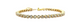 14K Yellow Gold 4CTW Diamond Bridge Tennis Bracelet