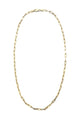 Gold Plated .925 Sterling Silver Paper Clip Necklace