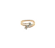 10K Rose Gold 1/3CTW Diamond Diagonal Bypass Ring