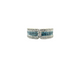 18K White Gold Blue & White Invisible Set Diamond Band