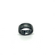 David Yurman .925 Sterling Silver and Titanium Men's 9MM Streamline Band Black ring with engraved text on a white background