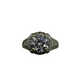 Diamond ring with a white background