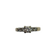 14K Yellow Gold 1/3CTW Diamond Bridge Ring Gold ring with embedded stones on a white background