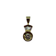 14K Yellow Gold 1/2CTW Diamond Drop Pendant Gold diamond pendant on a white background