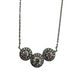 14K 1.25CTW Diamond 3 Halo Stationary Necklace