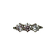 18K White Gold 3/4CTW Lab Created Diamond 3-Stone Split Ring Three-stone diamond ring on a white background