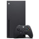 Microsoft Xbox Series X Console - Carbon Black Microsoft Xbox Series X gaming console in carbon black, with a matching wireless controller placed in front.