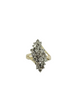 14K Yellow Gold 1.5CTW Diamond Waterfall Split Ring