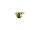 10K Yellow Gold Emerald Cluster Frog Ring