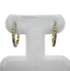 14K Yellow Gold 2/3CTW Diamond Hoop Earrings